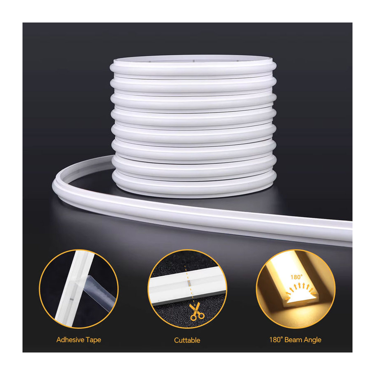 Rybakov Minimalistische COB-LED-Streifen Neonlicht mit Touch-Schalter und Sensor für Schrank und Waschtisch - Bild 5