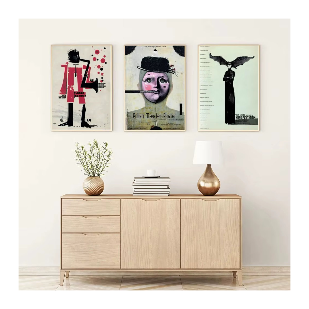 Ryszard Kaja Artworks Polnisches Poster Mehrfarbig als Wanddekoration aus Papier - Bild 2