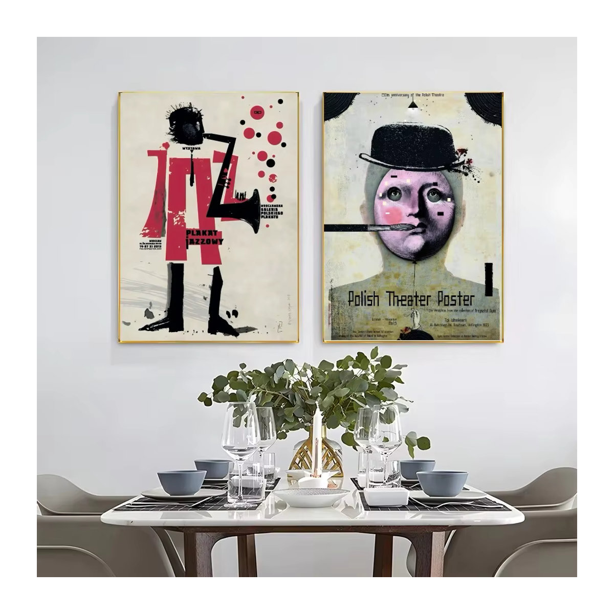 Ryszard Kaja Artworks Polnisches Poster Mehrfarbig als Wanddekoration aus Papier - Bild 3