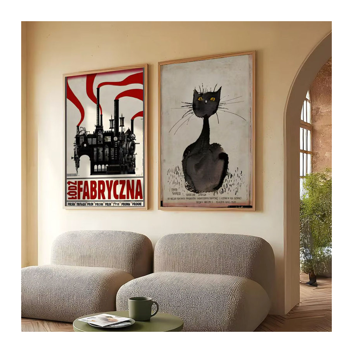 Ryszard Kaja Polnisches Poster als Wandkunst aus PVC in Mehrfarbig und Schwarz, Vintage Tier-Motiv, Rahmenlos, Hochformat - Bild 3