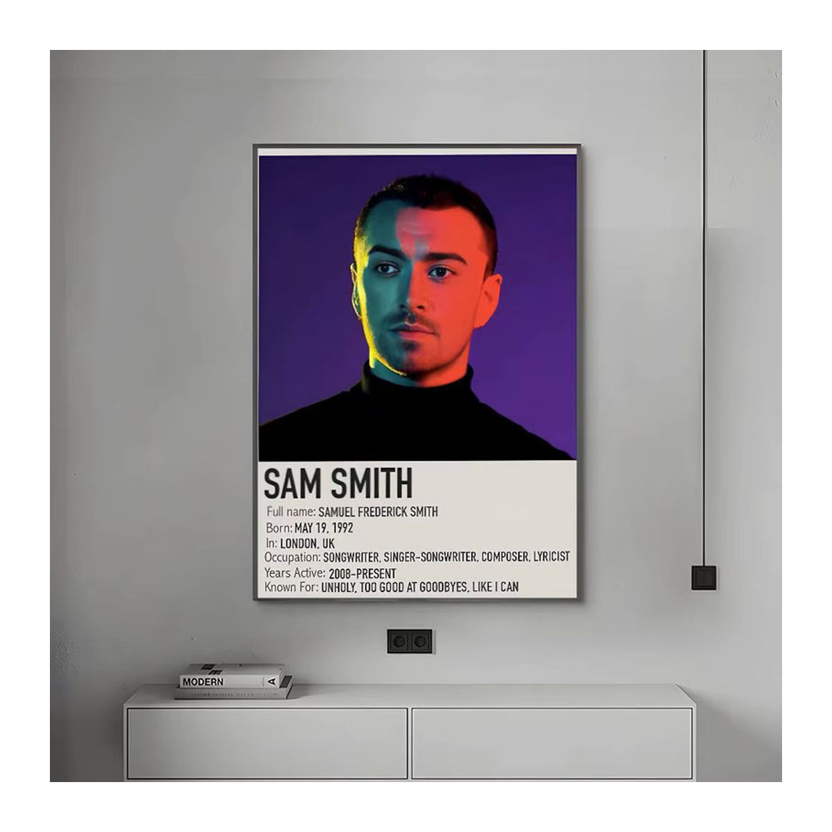 S-Sam S-Smith Poster Hochauflösender Kunstaufkleber Selbstklebend, Mehrfarbig, Rechteckig, B/H: 20 x 15 cm - Bild 7