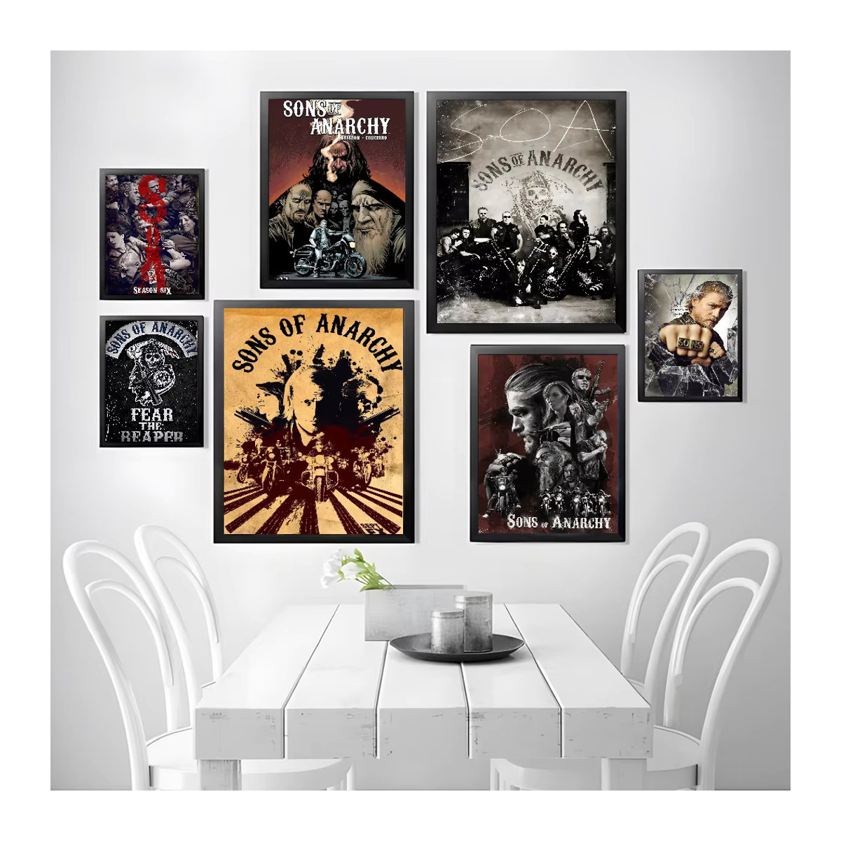 S-Sons of A-Anarchy Poster als mehrfarbige Wandkunst im Vintage-Stil für deine Wandmontage - Bild 2