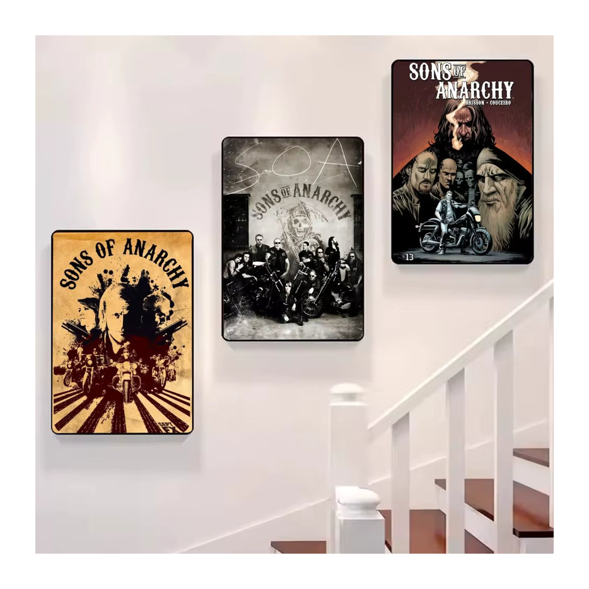 S-Sons of A-Anarchy Poster als mehrfarbige Wandkunst im Vintage-Stil für deine Wandmontage - Bild 3