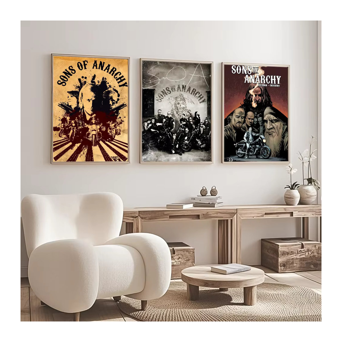 S-Sons of A-Anarchy Poster als mehrfarbige Wandkunst im Vintage-Stil für deine Wandmontage - Bild 4