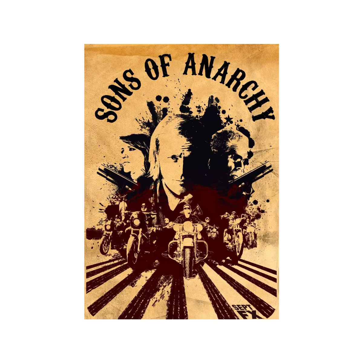 S-Sons of A-Anarchy Poster als mehrfarbige Wandkunst im Vintage-Stil für deine Wandmontage - Bild 6
