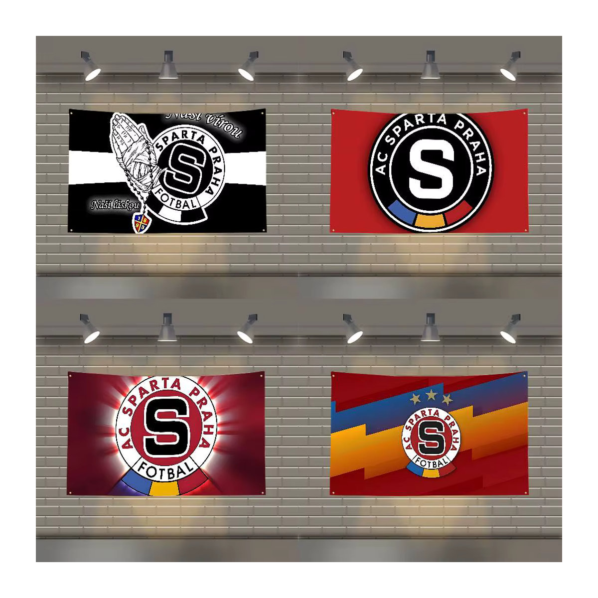 S-spartas-P-Prahas Wandteppich als dekoratives Banner und Hintergrund für Kinderzimmer in Mehrfarbig - Bild 5