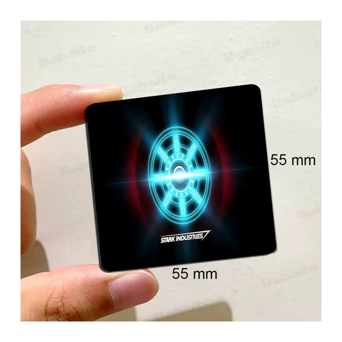 S-Stark I-Industries Group Personalisierter Anime Kühlschrankmagnet in Mehrfarbig, Quadratisch - Bild 3