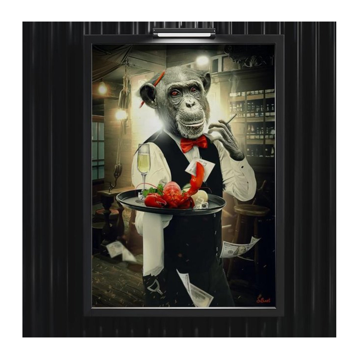 S-Sylvain Binet Musik Poster Hip Hop Leinwandmalerei mehrfarbig Hochformat B: 21 cm, H: 30 cm - Bild 1