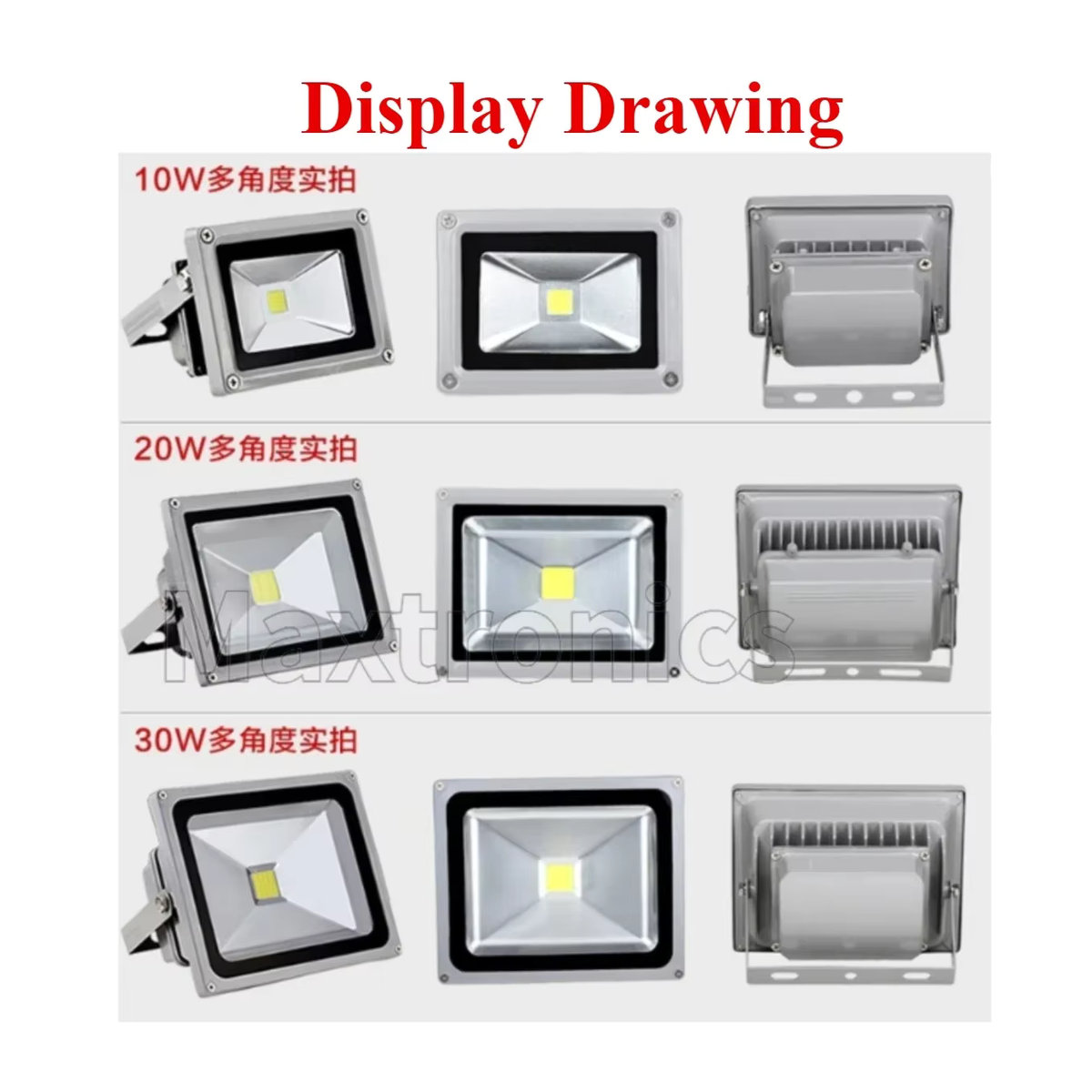 SAGE LU MEI LED Außenstrahler RGB mit Fernbedienung, Schwarz, IP65 Wasserdicht, 50W - Bild 3