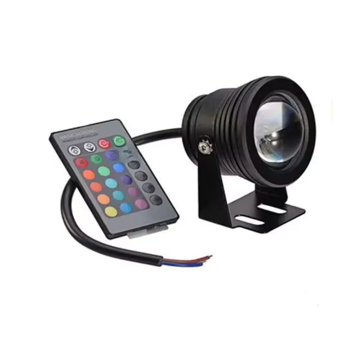 SAGE LU MEI Unterwasser RGB LED Lampe IP68 wasserdicht mit 1000LM und Infrarot Fernbedienung in Schwarz und Bunt - Bild 4