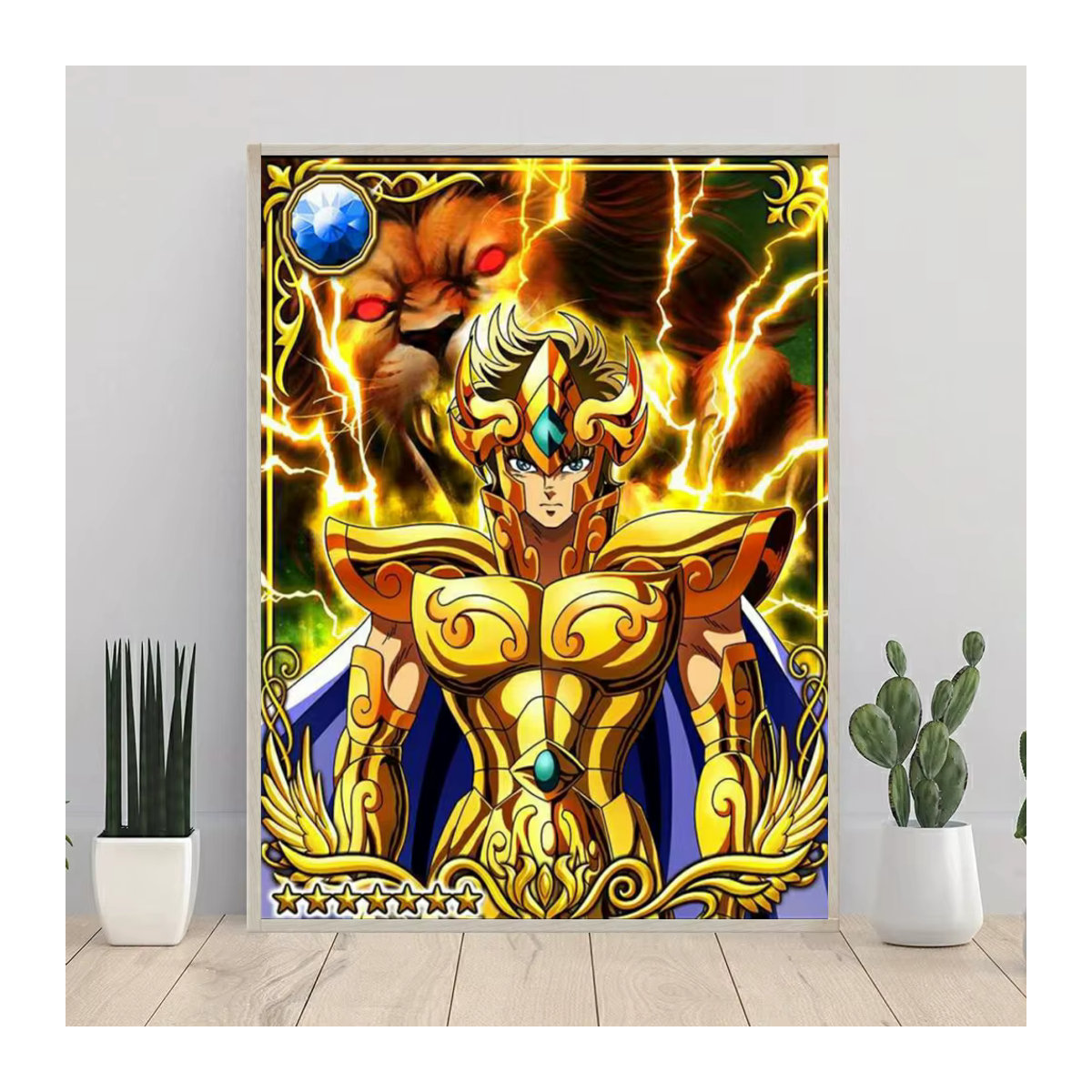 Saint Seiya 5D DIY Diamant Malerei Mosaik Set Japan Anime Cartoon Kunst Strass Stickerei Mehrfarbig - Bild 3