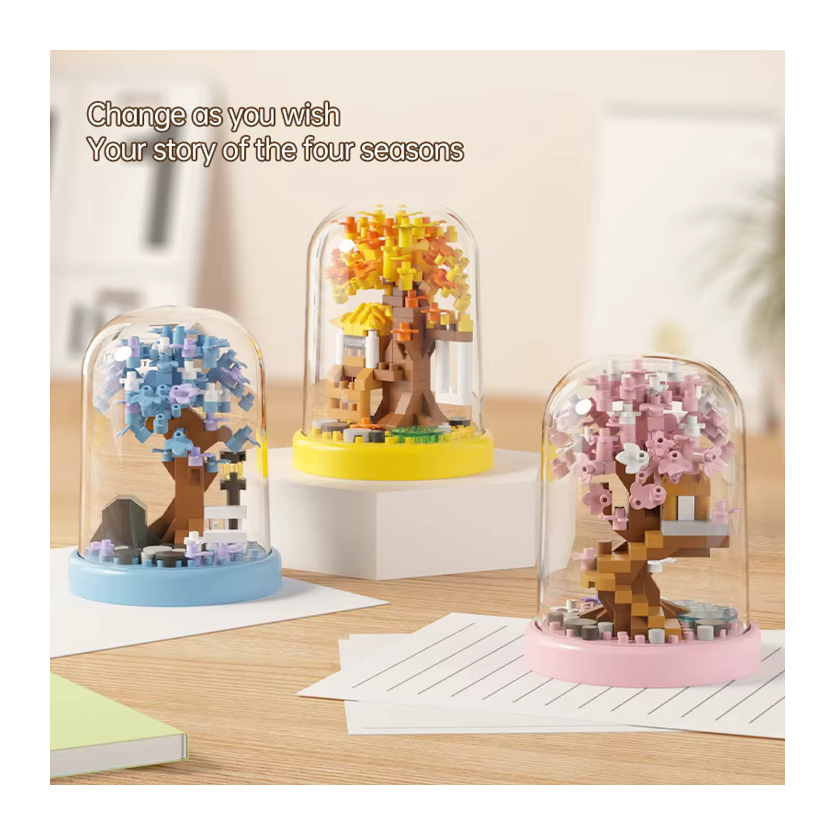 Sakura Tree House Kit – DIY Kirschblüten-Feengarten aus Kunststoff in Mehrfarbig für ein ästhetisches floralen Wohndekor - Bild 3