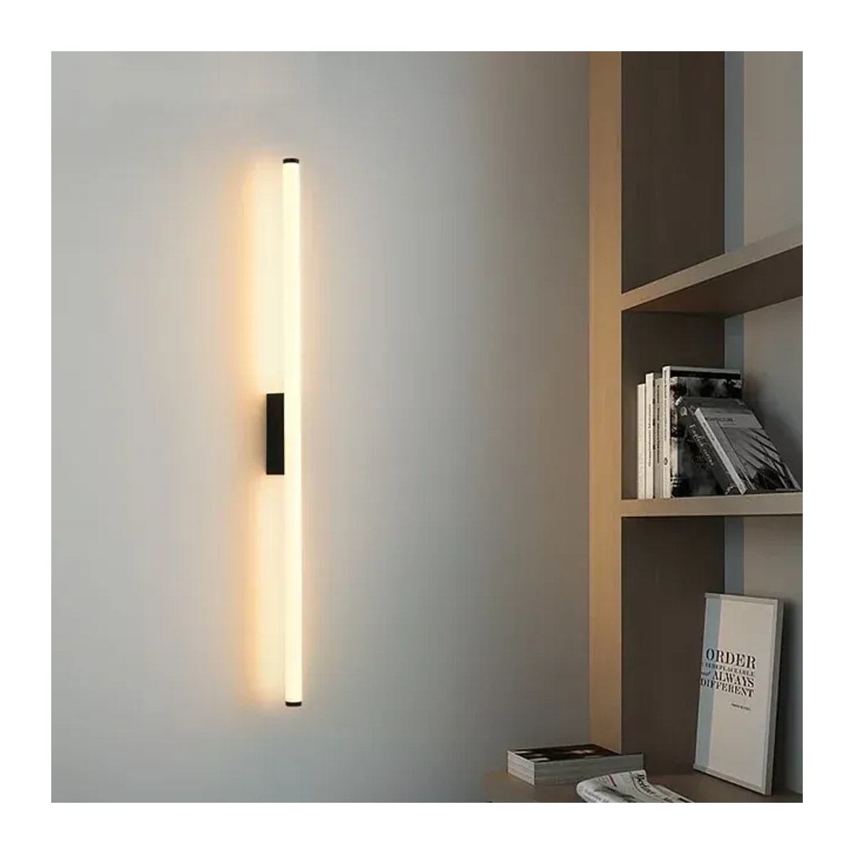 SaloEElaitte Moderne LED Wandleuchte in Schwarz Minimalistisches Design für Schlafzimmer und Badezimmer - Bild 1
