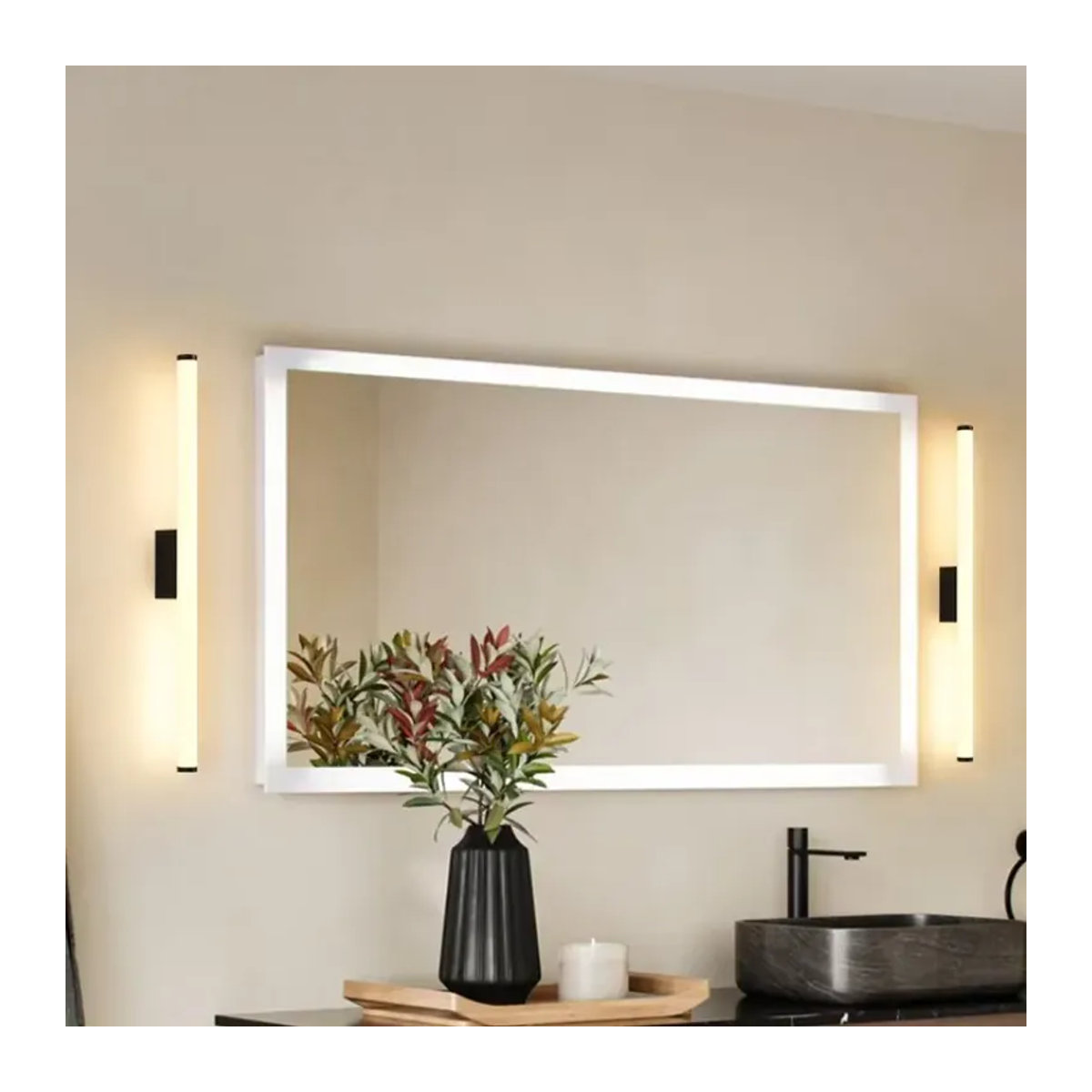 SaloEElaitte Moderne LED Wandleuchte in Schwarz Minimalistisches Design für Schlafzimmer und Badezimmer - Bild 2
