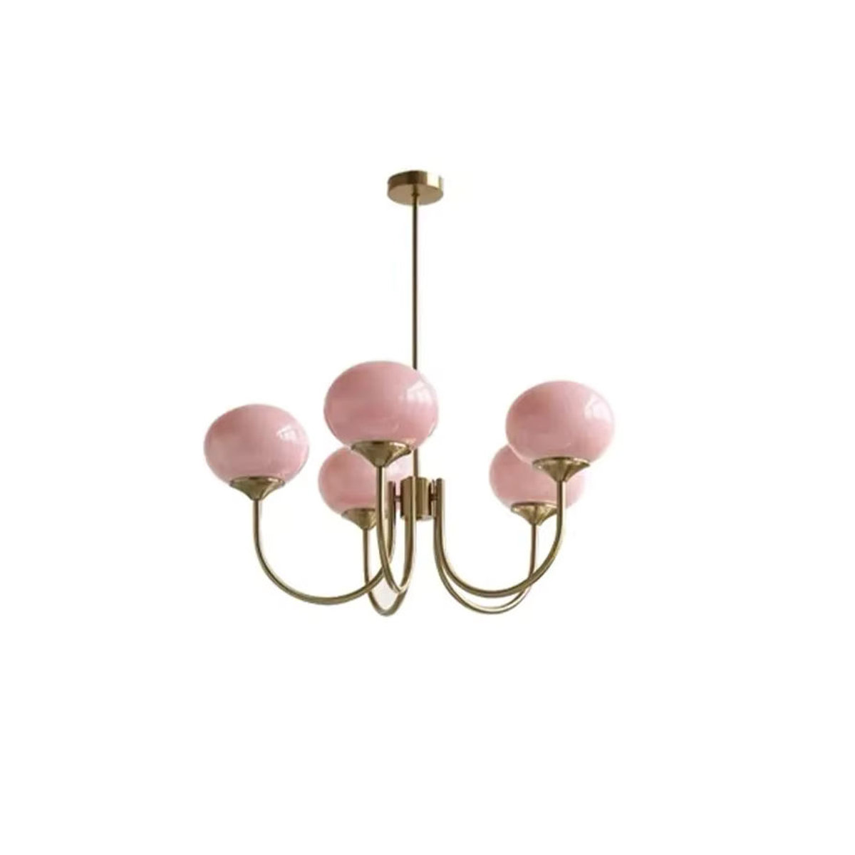 SaloEElaitte Pendelleuchte aus Glas in Rosa im Skandinavischen Retro-Design mit LED-Beleuchtung - Bild 2