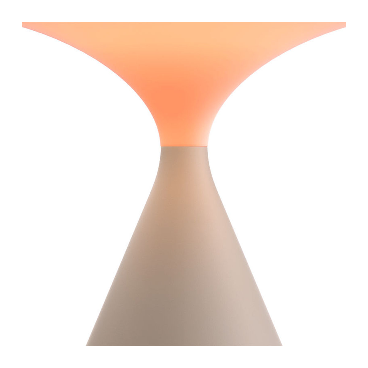 Salt LED-Akkuleuchte in Grau mit warmweißem Licht und minimalistischem Design aus Aluminium und Glas - Bild 2
