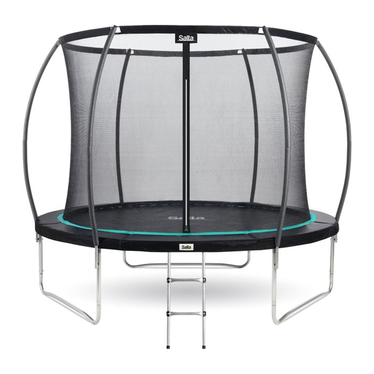 Salta Cosmos Trampolin Schwarz inklusive Leiter mit 251 cm Durchmesser - Bild 1