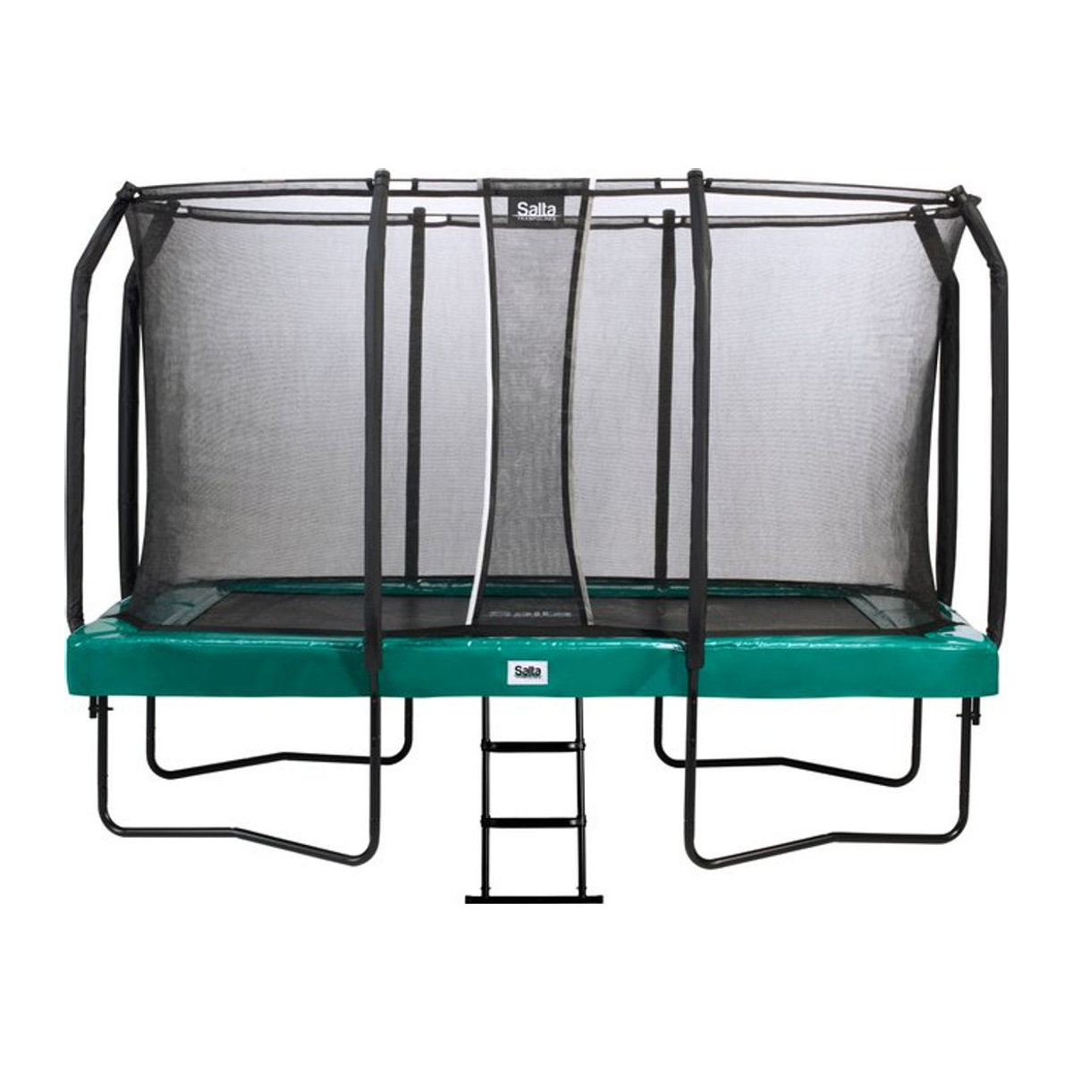 Salta First Class Trampolin Komplettsystem mit Sicherheitsnetz und Leiter in Grün B/T: 366 x 214 cm - Bild 1