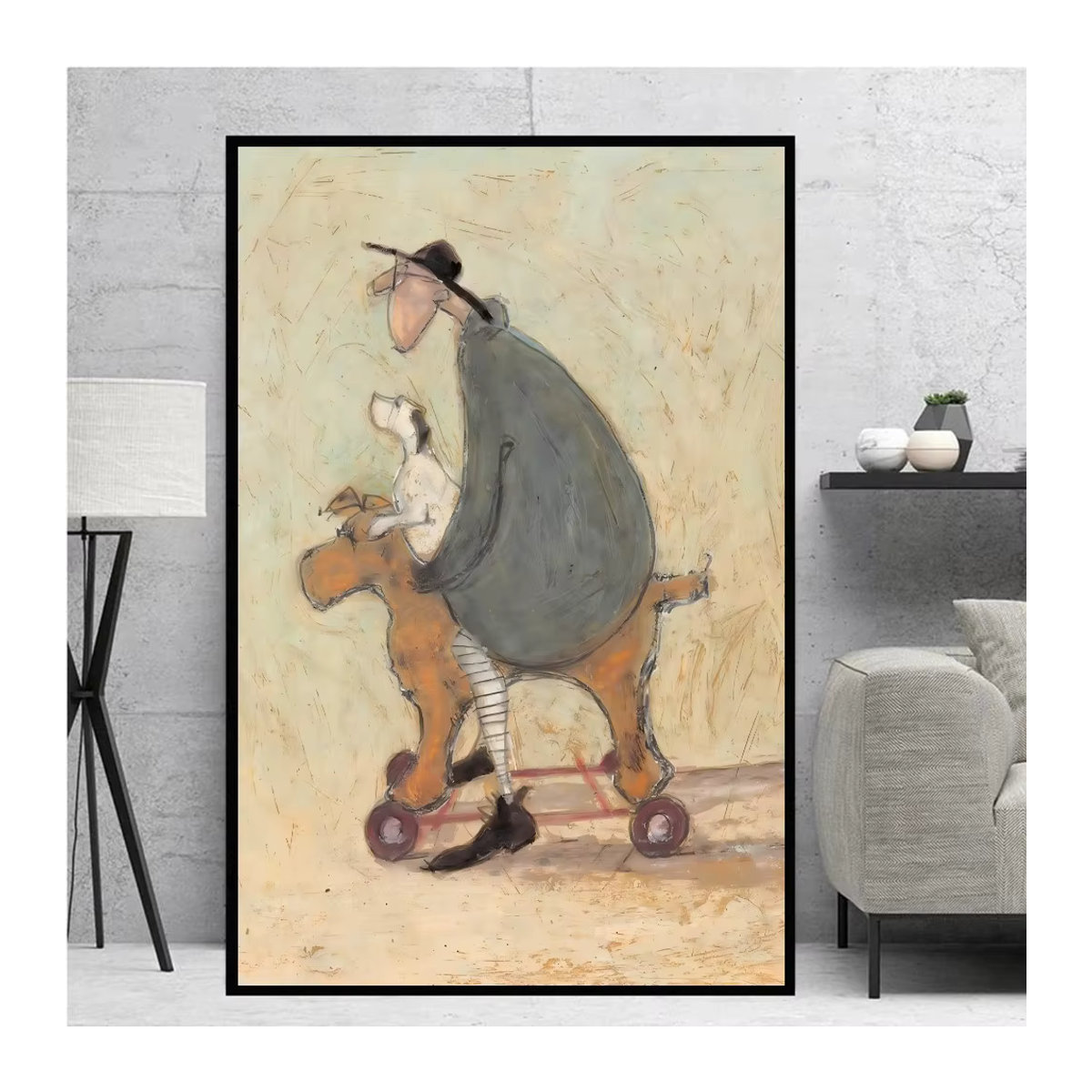 Sam Toft Abstrakte Landschaft Kunst Poster Rahmenlose Malerei Mehrfarbig Rechteckig - Bild 6