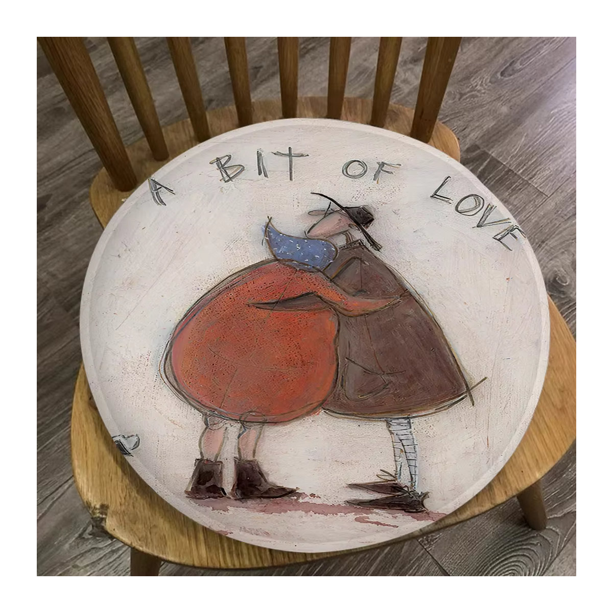 Sam Toft Sitzkissen mit abstraktem Landschaftsdesign und Hundemotiv, mehrfarbig - Bild 2