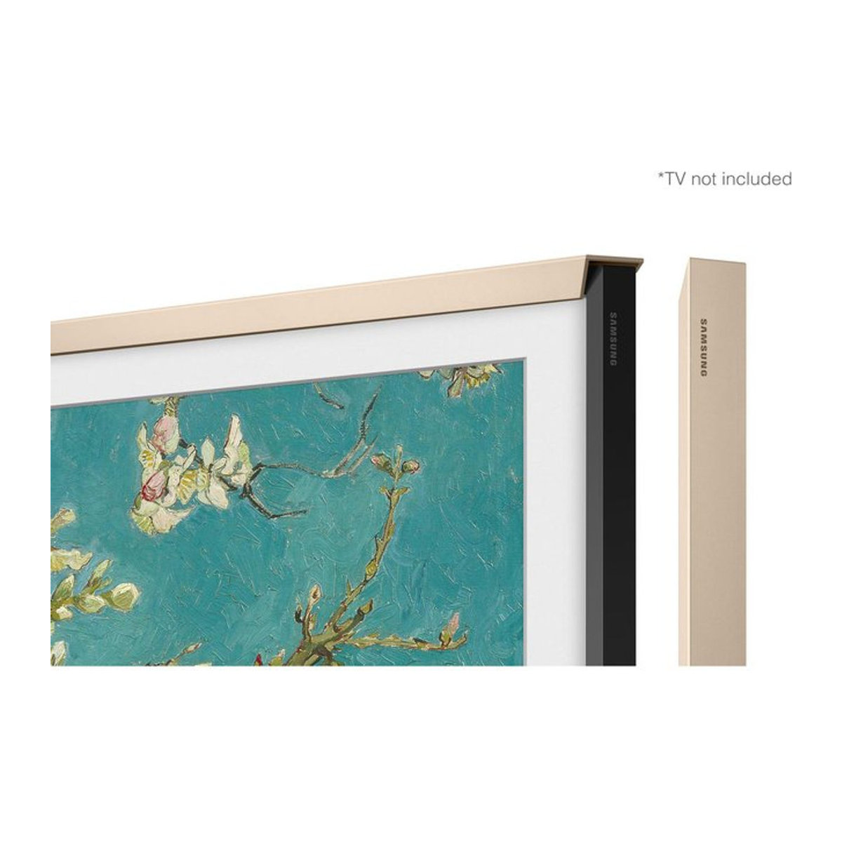 Samsung Austauschbarer Rahmen für The Frame 32 Zoll (2023) in Sandgold, Modernes Holzdesign mit Magnetverschluss, B/H: 81 x 45 cm - Bild 1