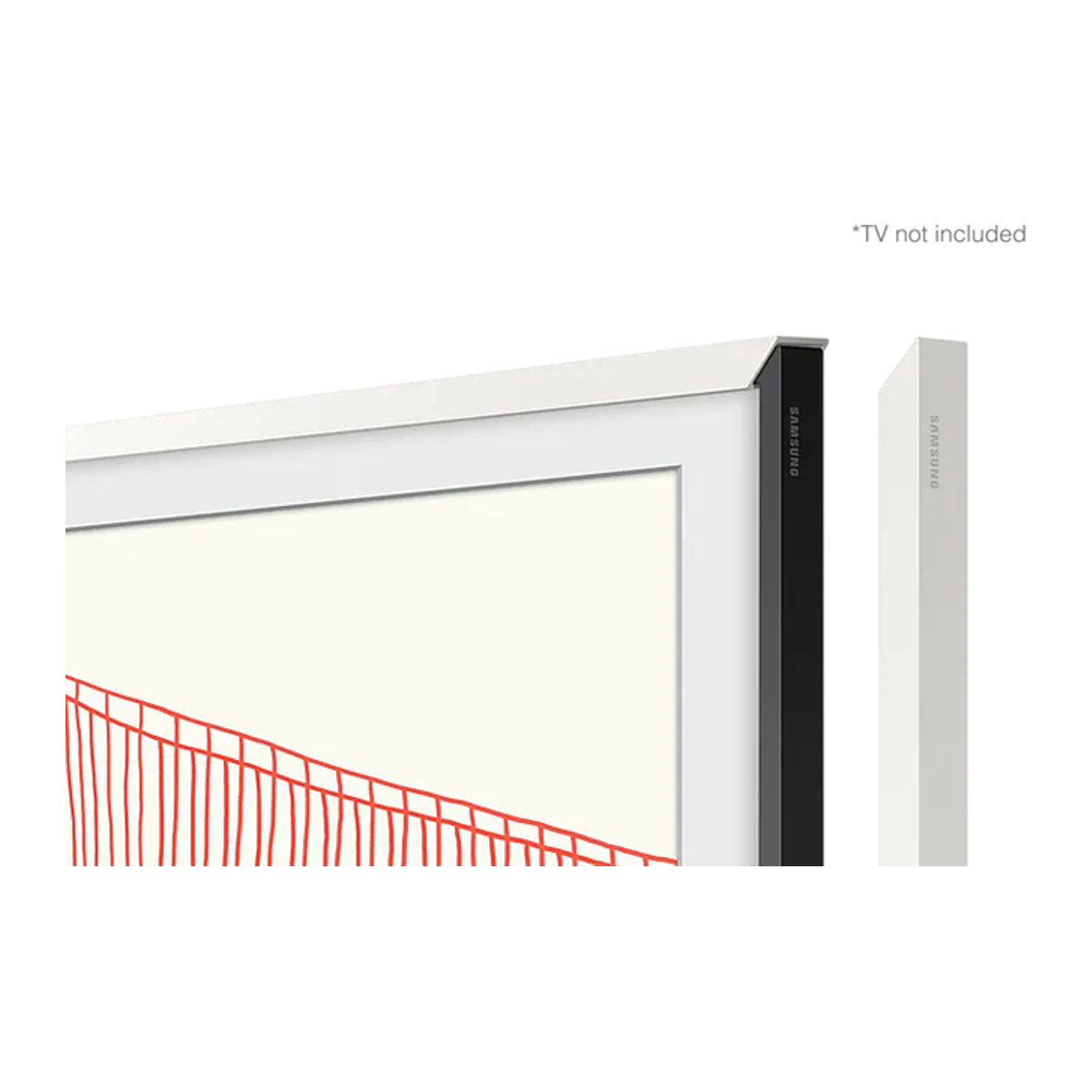 Samsung Austauschbarer Rahmen für The Frame 50 Zoll in Weiß mit Magnetverschluss B: 127 cm, H: 71 cm - Bild 2