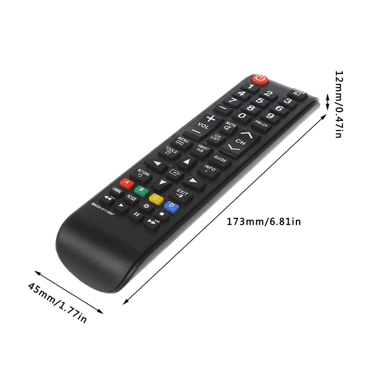 Samsung BN59-01199F Smart Universal Fernbedienung in Schwarz für UN32J4500AF und UN32J5205AF - Bild 5