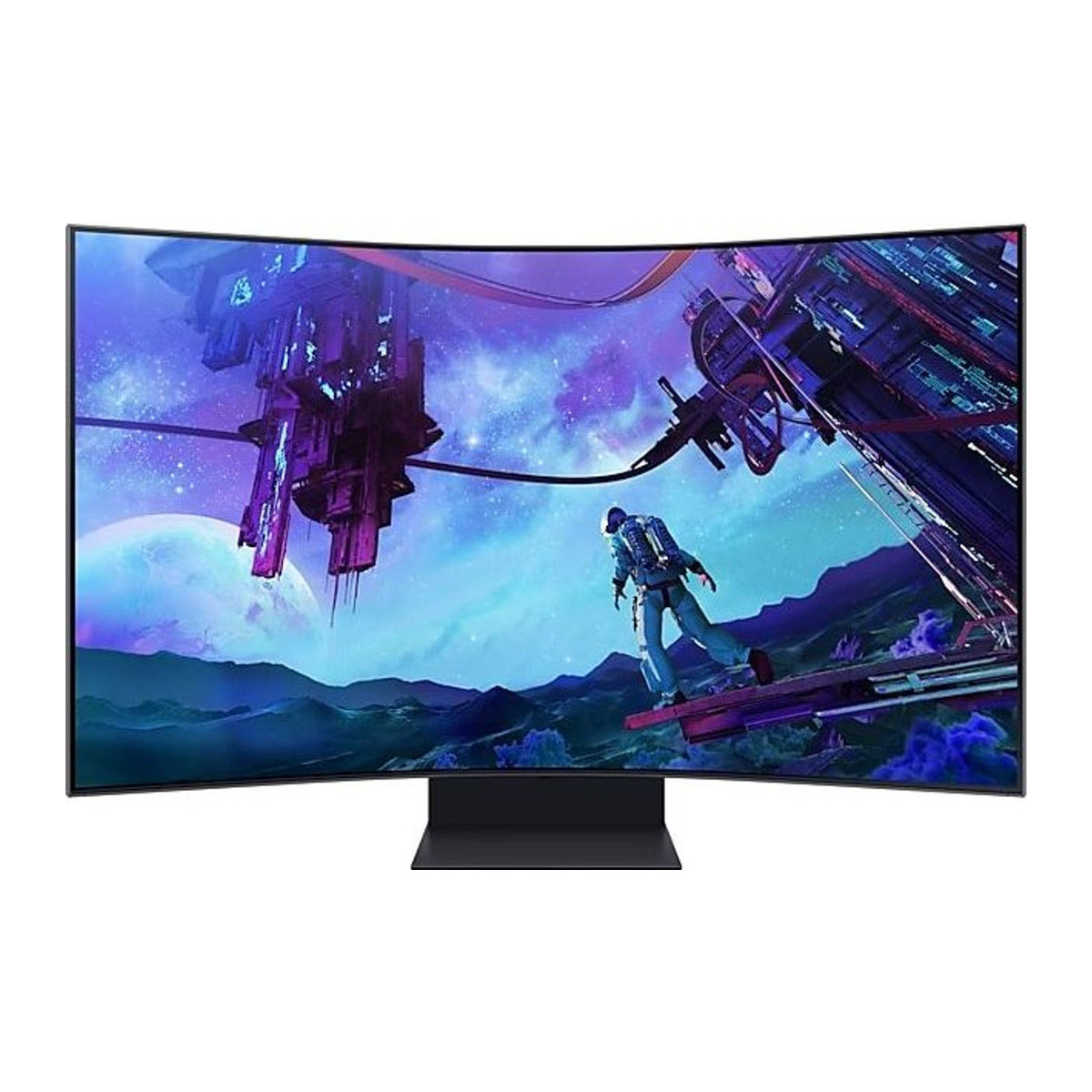 Samsung Odyssey Ark S55CG970NU Smart Gaming Monitor, 139,7 cm (55 Zoll), 4K QLED, gebogen, Schwarz - Bild 1