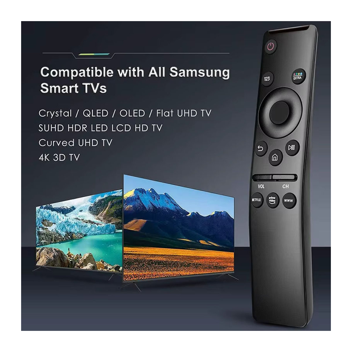 Samsung Smart Fernbedienung Ersatz für HD TV BN59-01330A in Schwarz - Bild 2
