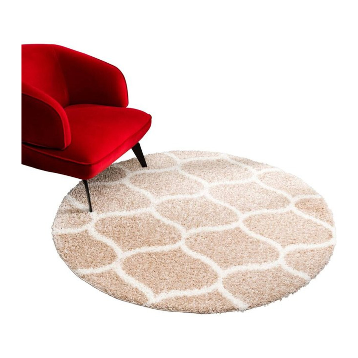 Sanat Hochflorteppich MADRID beige Breite: 200 cm - Bild 1