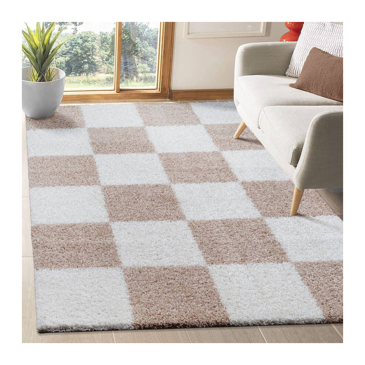 Sanat Hochflorteppich MILANO beige B/L: 200 x 290 cm - Bild 3