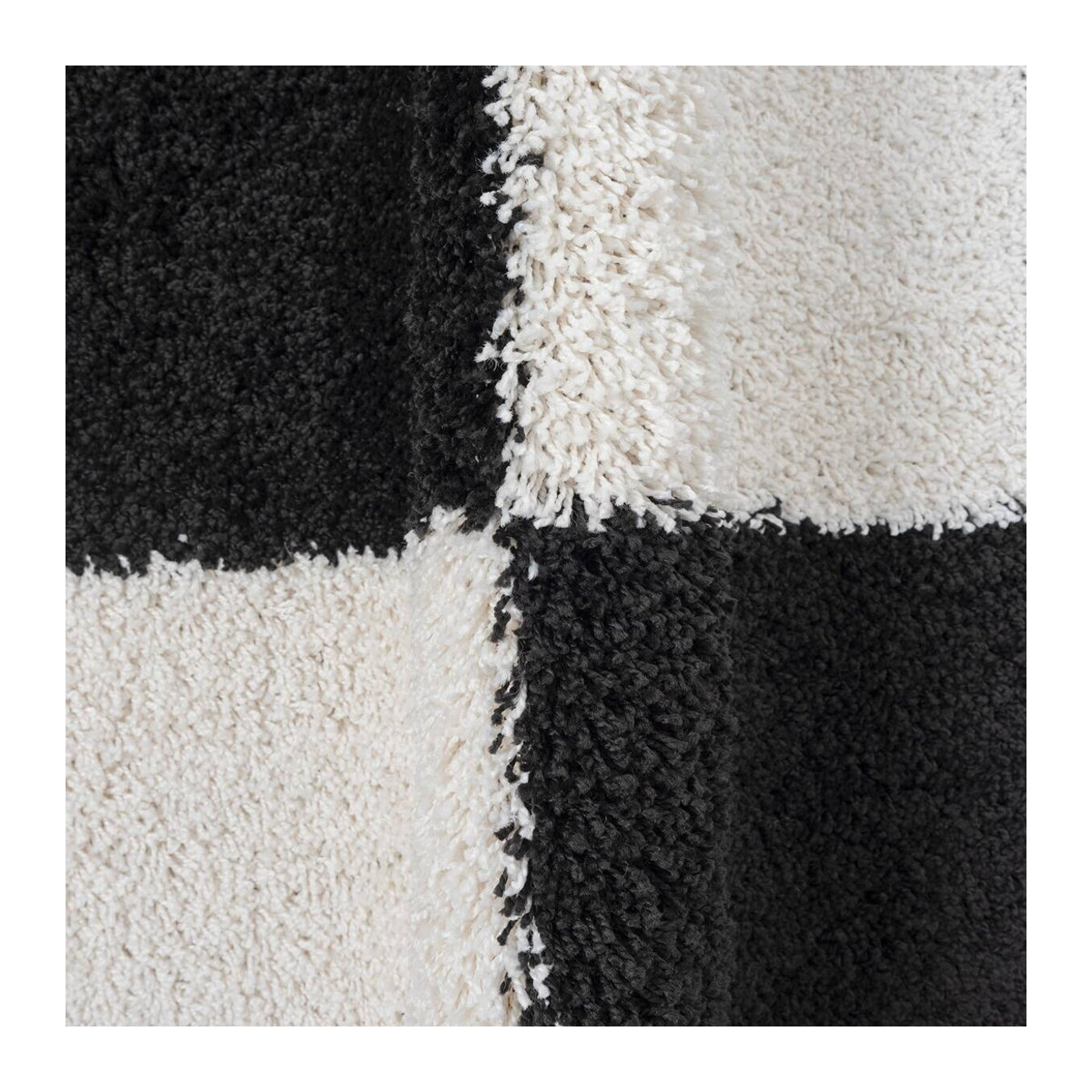 Sanat Hochflorteppich MILANO schwarz B/L: 160 x 230 cm - Bild 3