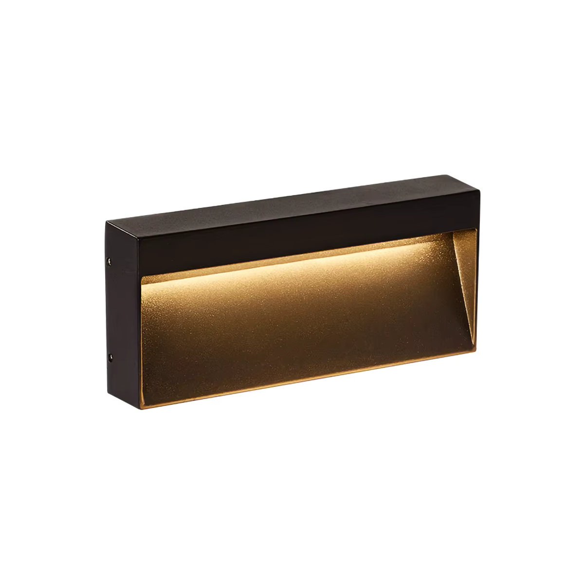 SANDIY LED Outdoor Wandleuchte aus Aluminium in Schwarz, moderne wasserdichte Außenbeleuchtung für Terrasse, Garage und Zaun - Bild 1