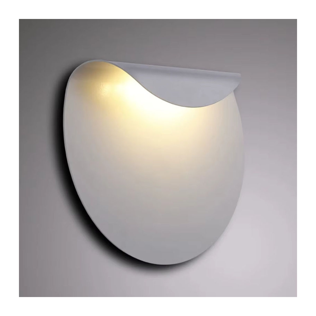 SANDIY Wandleuchte in Weiß im modernen und minimalistischen Design - Bild 1
