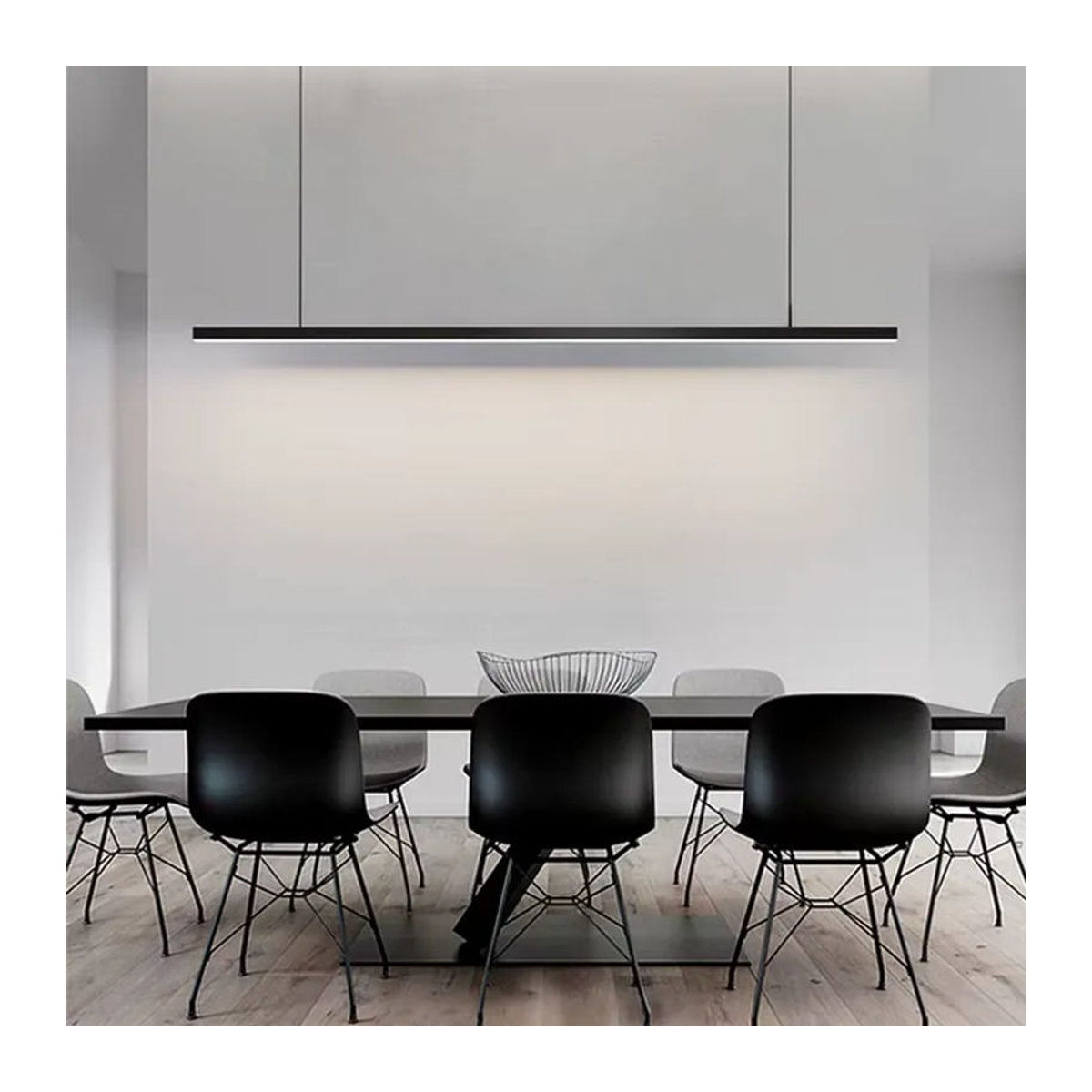 SANDYHA Nordic Minimalistische LED Pendelleuchte Schwarz Dimmbar - Bild 3