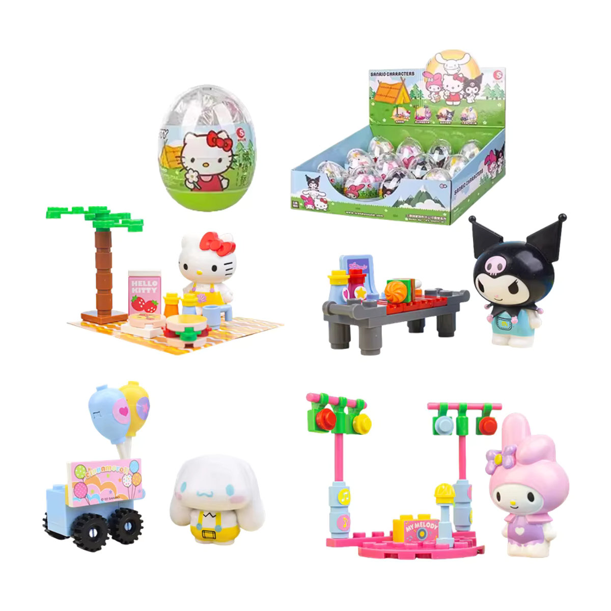 Sanrio Anime Figuren Blind Box Modell Garage Kit mit Hello Kitty, Kuromi und Pochacco in Mehrfarbig - Bild 2