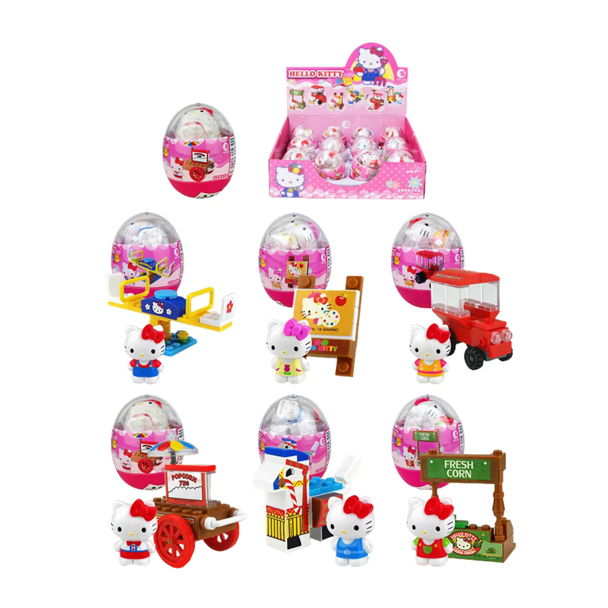 Sanrio Anime Figuren Blind Box Modell Garage Kit mit Hello Kitty, Kuromi und Pochacco in Mehrfarbig - Bild 4
