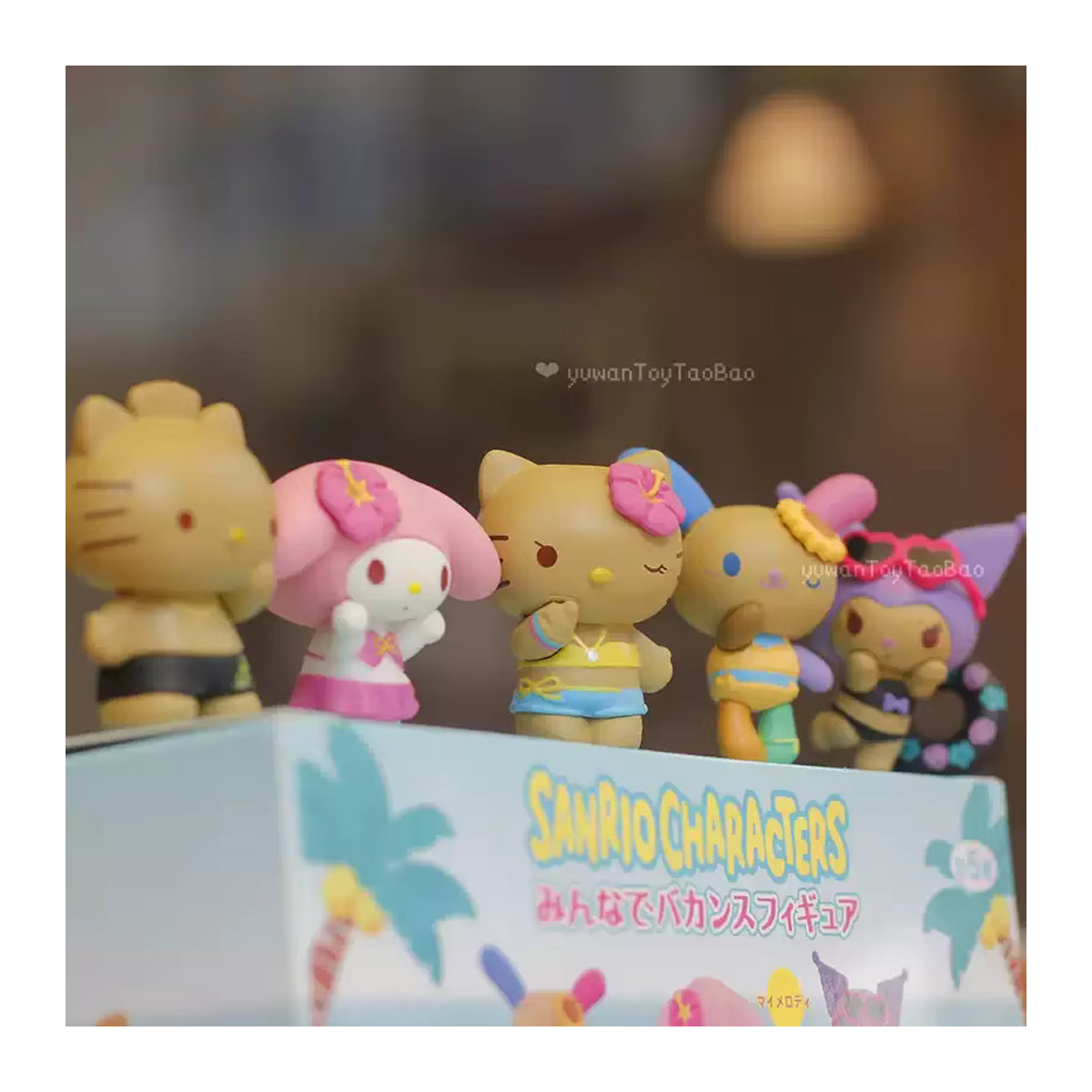 Sanrio Blindbox Sammelfiguren Kuromi und Cinnamoroll Sommerurlaub-Serie mehrfarbig - Bild 2