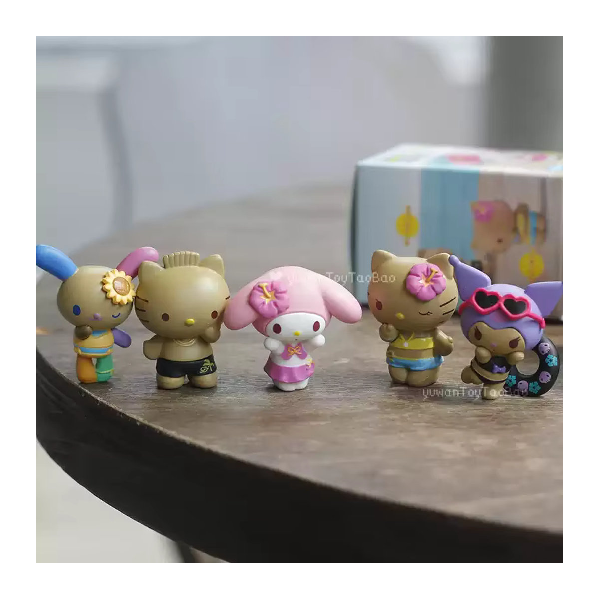 Sanrio Blindbox Sammelfiguren Kuromi und Cinnamoroll Sommerurlaub-Serie mehrfarbig - Bild 3