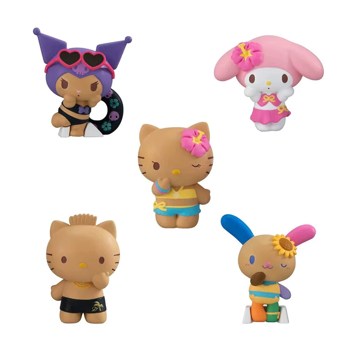 Sanrio Blindbox Sammelfiguren Kuromi und Cinnamoroll Sommerurlaub-Serie mehrfarbig - Bild 7