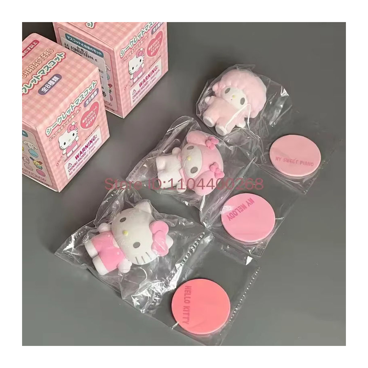 Sanrio Blindbox Sammlerpuppen mit Magnetfunktion Hello Kitty Kuromi Cinnamoroll mehrfarbig - Bild 3