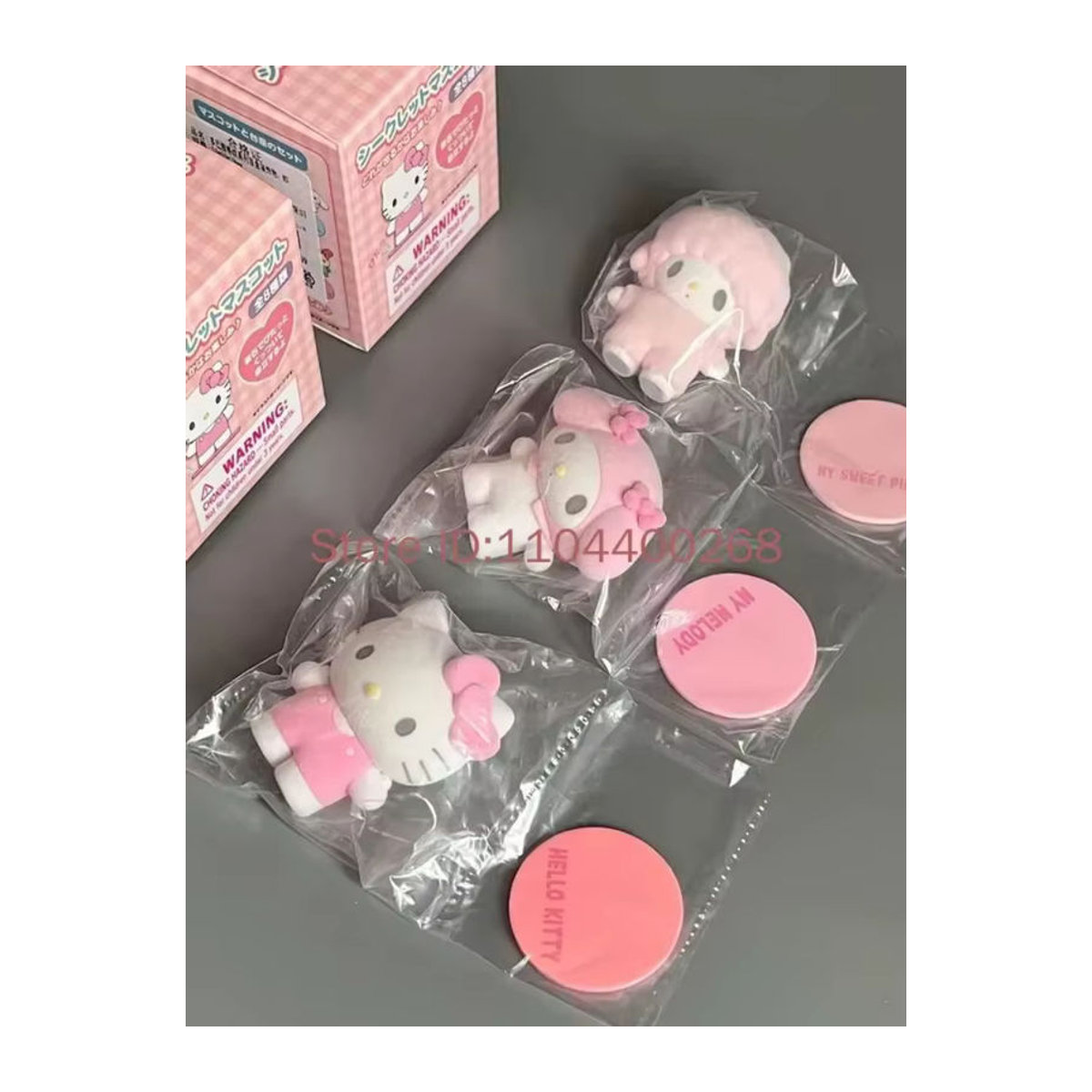 Sanrio Blindbox Sammlerpuppen mit Magnetfunktion Hello Kitty Kuromi Cinnamoroll mehrfarbig - Bild 6