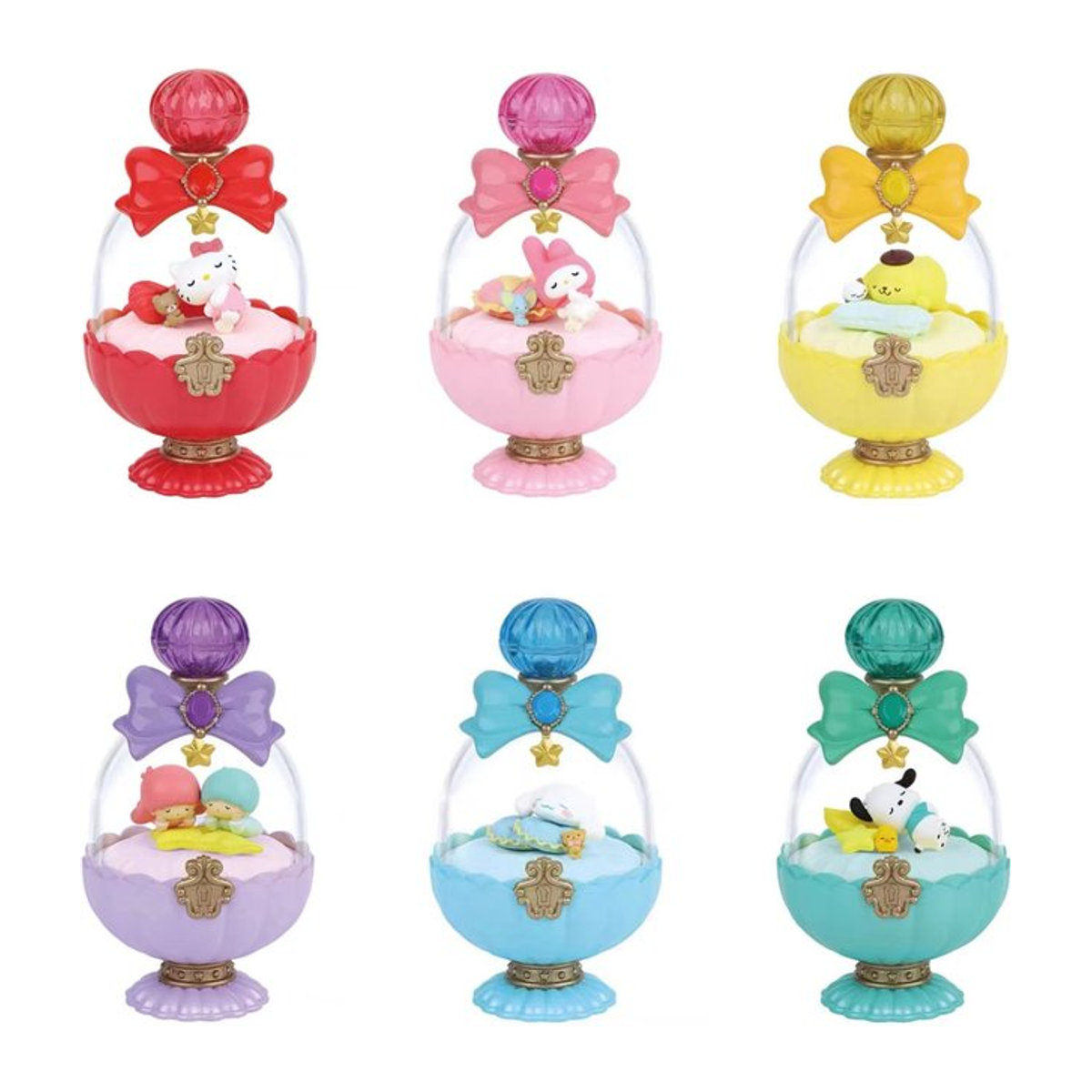 Sanrio Blindbox Szenen-Miniatur Cinnamoroll im Dolly-Koffer mehrfarbig aus Kunststoff - Bild 1