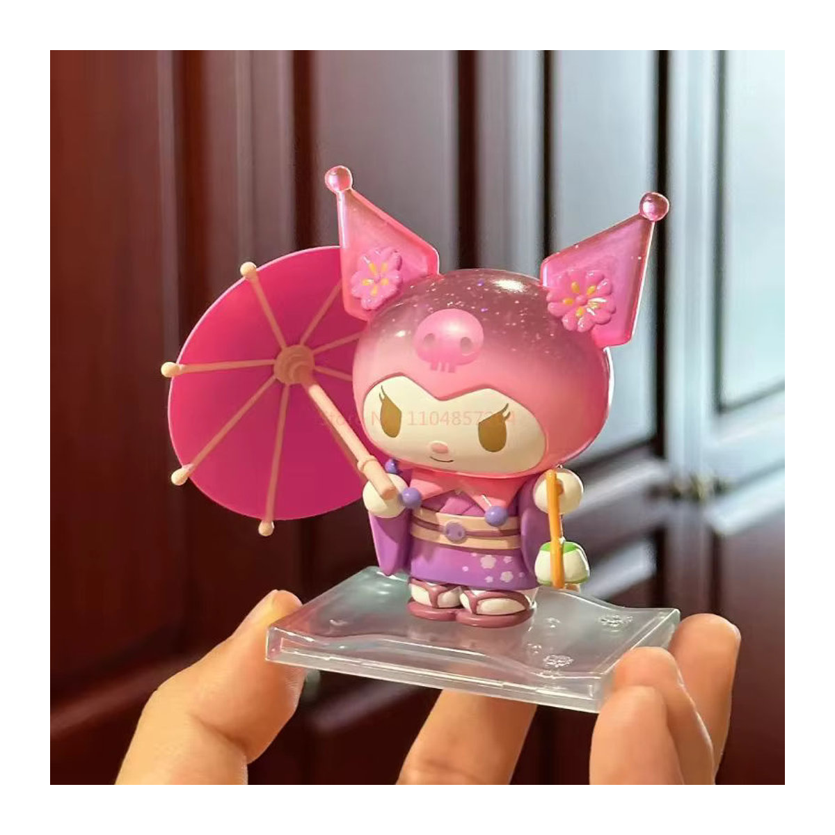 Sanrio Blossom And Wagashi Serie Blind Box Anime Figur Kuromi und My Melody als rosa Dekorationsfiguren aus Kunststoff - Bild 3