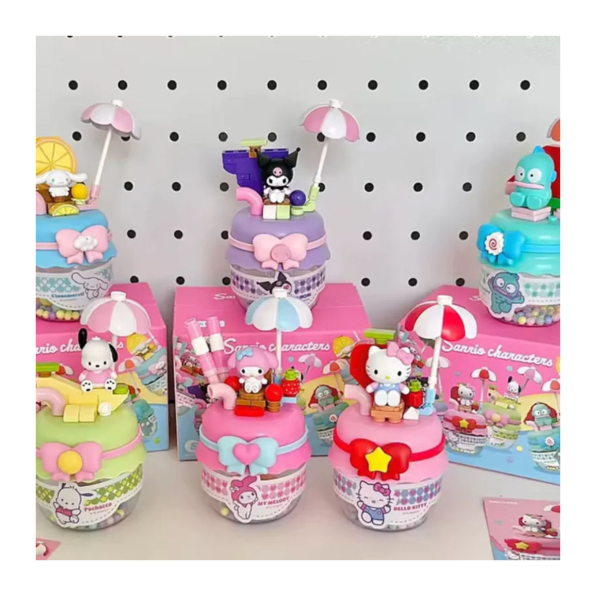 Sanrio Bobo Jam Jar Block Blind Box Figur aus Kunststoff, mehrfarbig, Ornament für Sammler - Bild 2