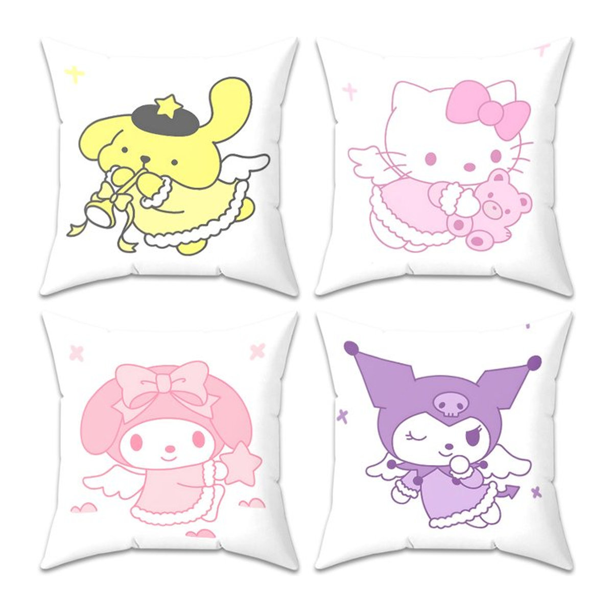 Sanrio Dekorative Kissenbezüge für dein Wohnzimmer, mehrfarbig, B/T/H: 45 x 45 x 0 cm - Bild 1