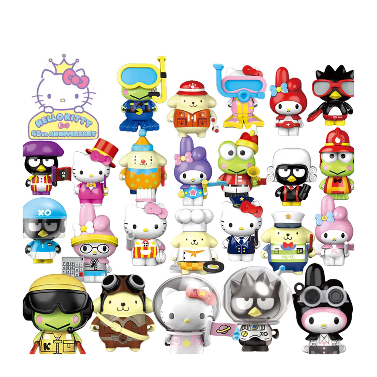 Sanrio Hello Kitty Anime Figur als dekorative Puppe und Modellbaustein für Kinder, mehrfarbig - Bild 4