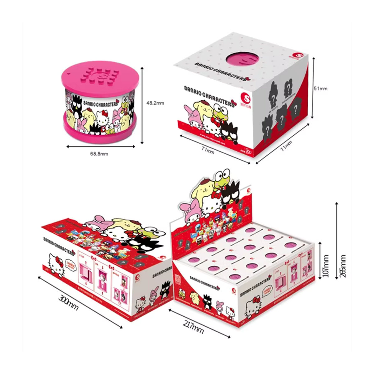 Sanrio Hello Kitty Anime Figur als dekorative Puppe und Modellbaustein für Kinder, mehrfarbig - Bild 6