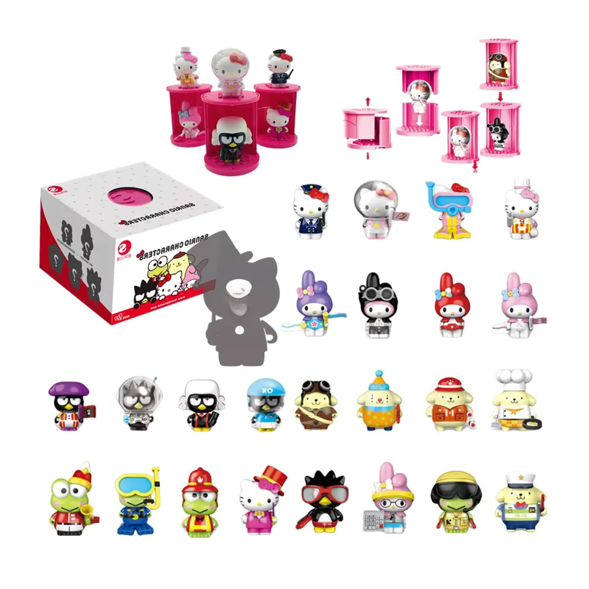 Sanrio Hello Kitty Anime Figur als dekorative Puppe und Modellbaustein für Kinder, mehrfarbig - Bild 7