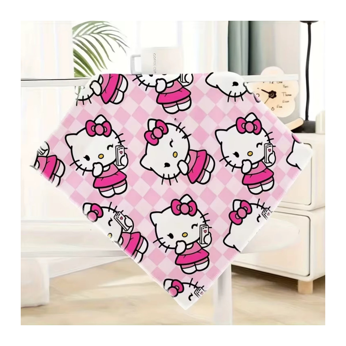 Sanrio Hello Kitty Handtuch-Set 2 Stück in Rosa mit verschiedenen Mustern und hoher Saugfähigkeit - Bild 2
